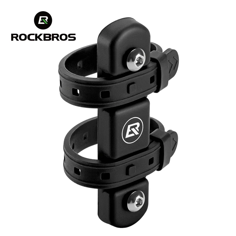 ROCKBROS Bicycle Water Bottle Cage Mount Adaptor Elastic Silicone Gel Bandage Bottle Strap Seatpost Fork Frame Bike Accessories