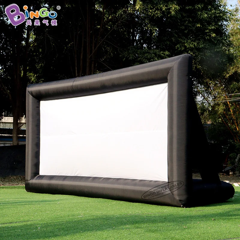 Free Shipping 4.5x1.7x2.5mH Inflatable Movie Screen For Open Cinema Customized Large Screen for Outdoor Advertising Screen Tent