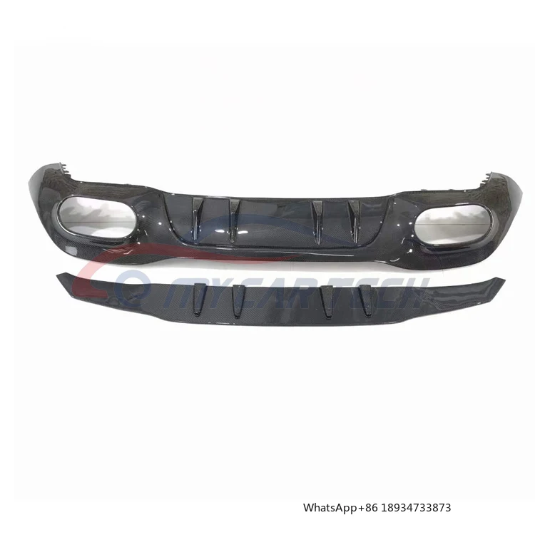 For Mercedes Benz Rear Bumper New  a Class W177 Hatchback AMG Style Carbon Fiber Diffuser Rear Lip Spoiler Spliter Valance