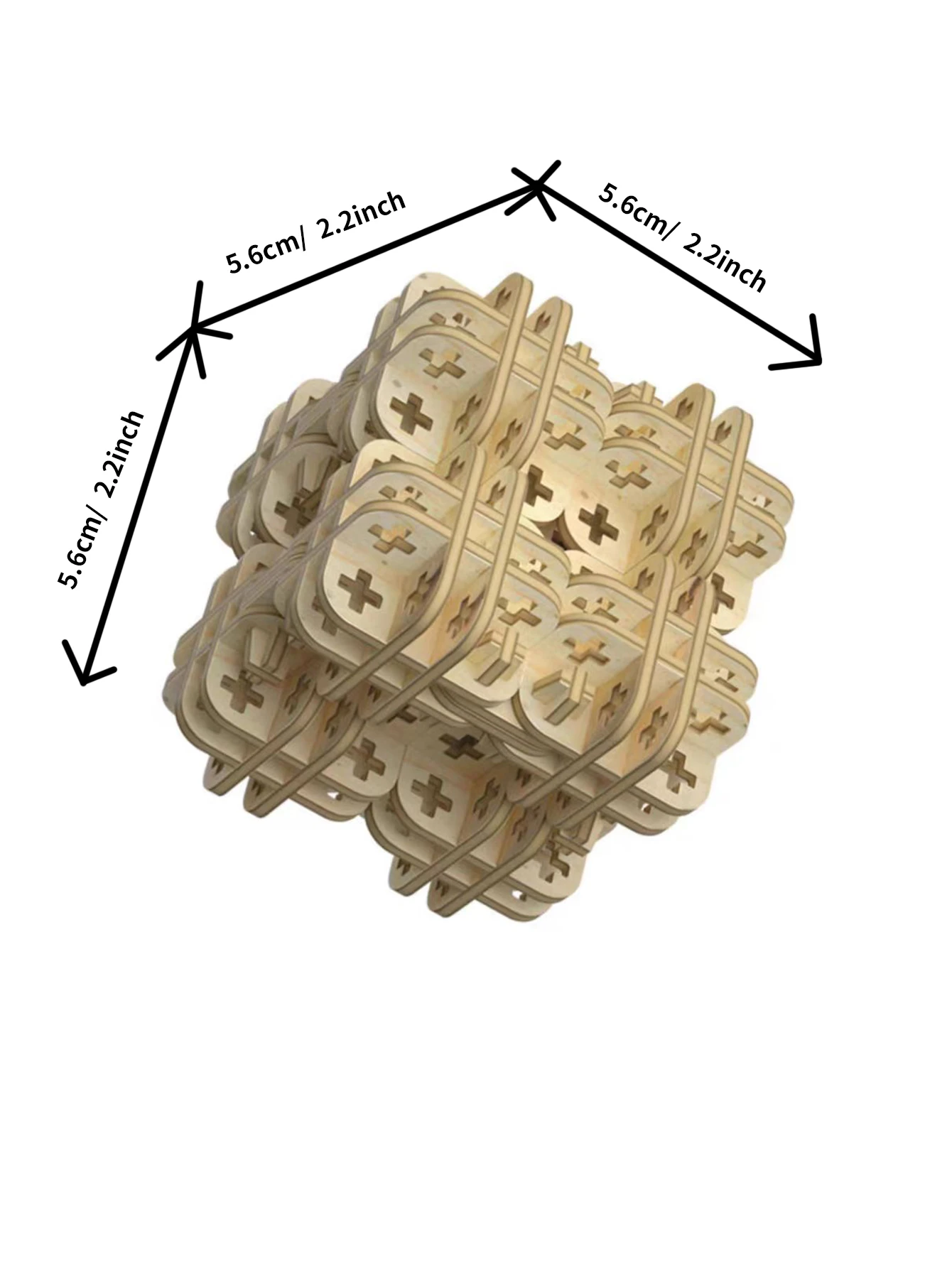 ปริศนาไม้ 3 มิติสำหรับผู้ใหญ่ ชุดโมเดลลูกบาศก์มายากล ของขวัญ DIY สำหรับคริสต์มาส