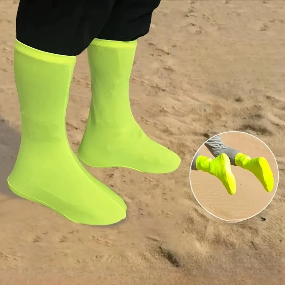 High Top Shoe Covers Elastic Outdoor Hiking Boot Protectors Anti-Sand Snow Beach Dustproof Gear for Desert Gift Shoes Protector