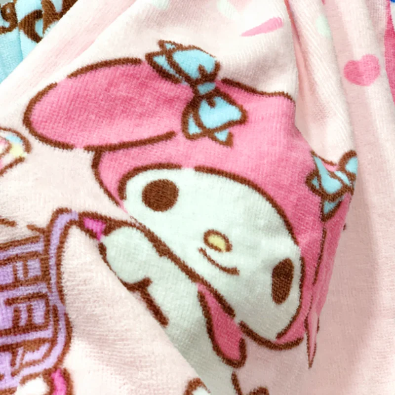 Hello Kitty Sanrio Towel Melody Boy Girl Blanket Cartoon Bath Towel Cotton Children Beach Big Towel Wrapped Towel Cover Blanket