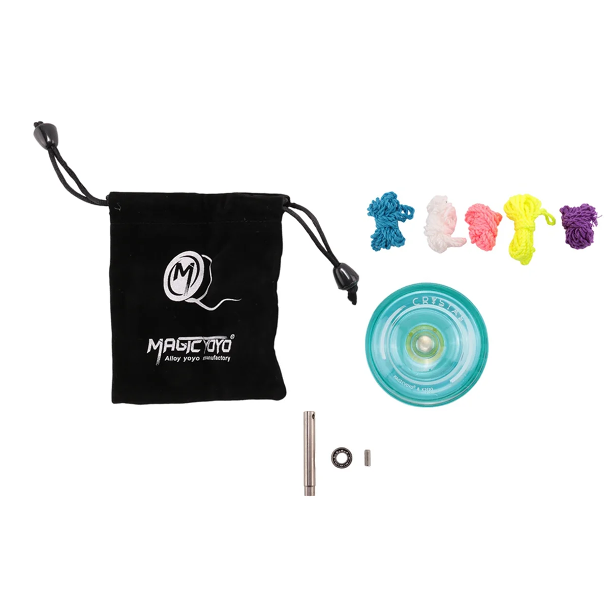 MAGICYOYO K2 Plus Yoyo sensible de cristal, yo-yo de doble propósito con rodamiento no sensible de repuesto para intermedio, Verde