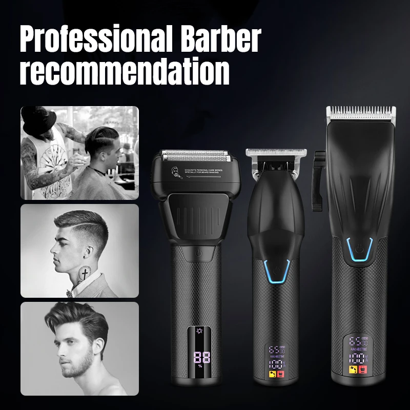 RESUXI 362 New 3 in 1 Professional Hair Clipper and Electric Shaver Set for Barber Men Hair Trimmer Shaver Hair Cutting Machine