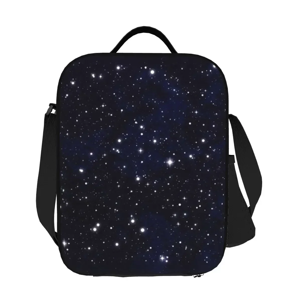 Night Sky Space Galaxy Insulated Lunch Bag for Women Universe Cooler Thermal Lunch Box Beach Camping Travel