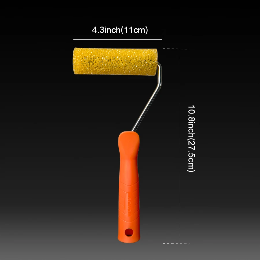 4"Mini sponge roller set, coarse surface and artistic texture for brushing, wear-resistant and not shedding"