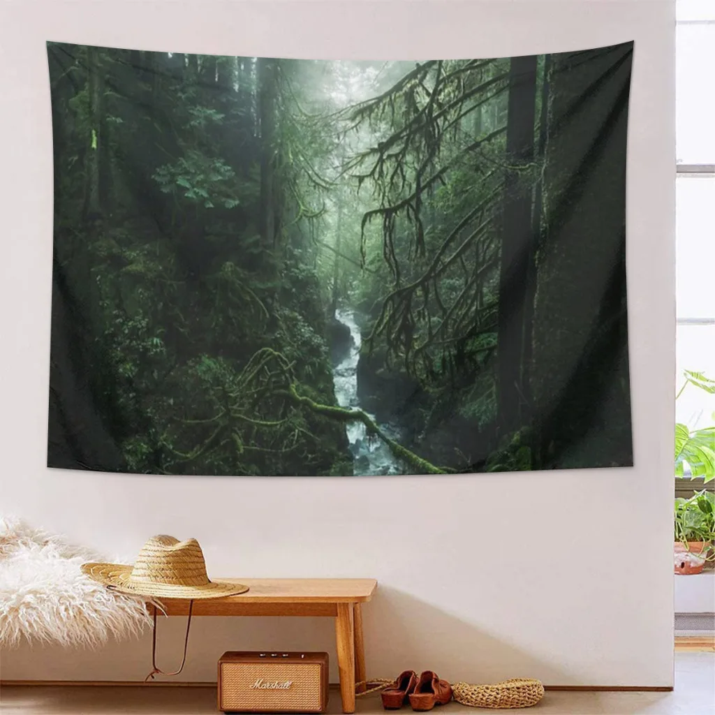 Verdant Solace (Tapestry Crop) Wall Hanging Tapestry Home Wall Decoration