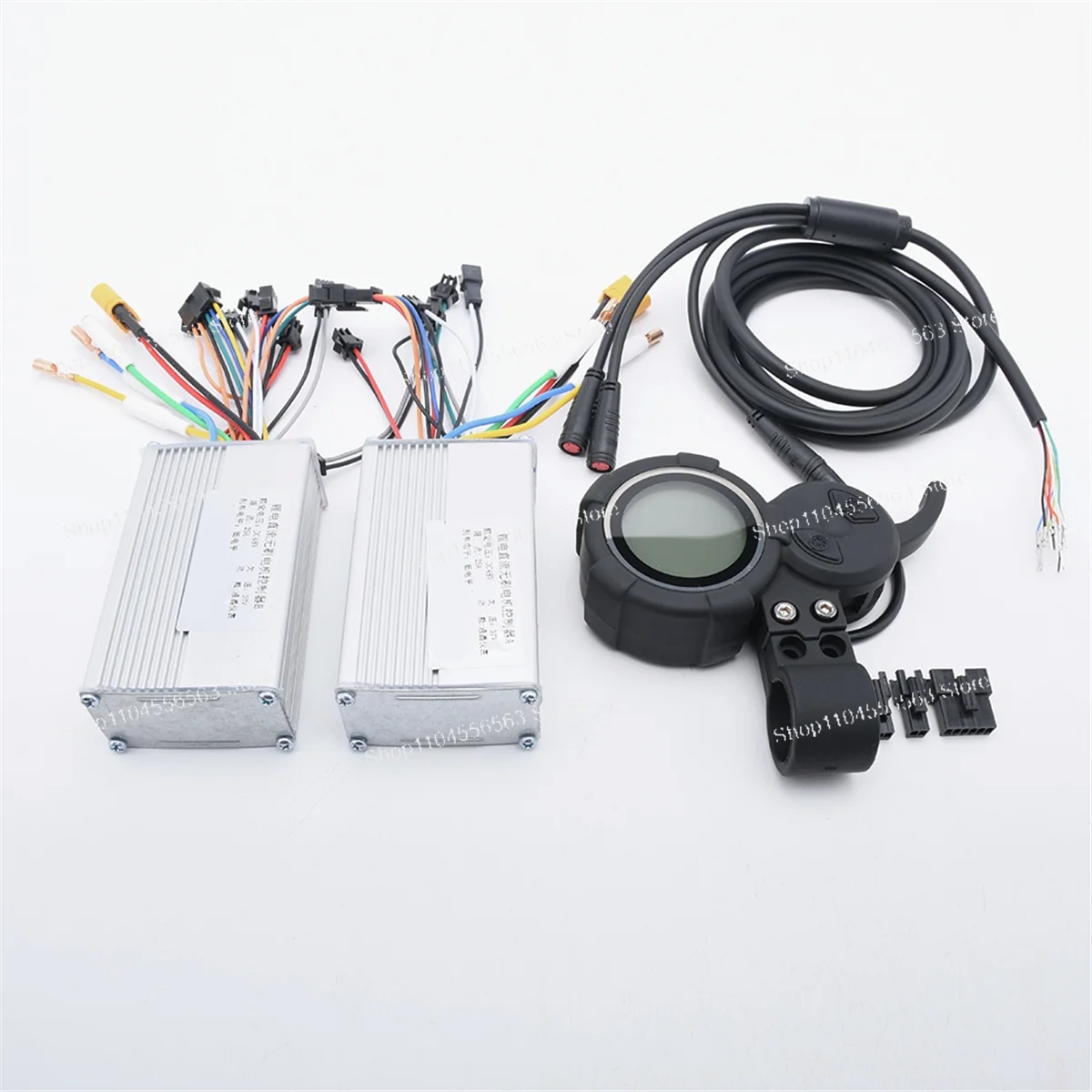A89E-48V 25A 1200W JP Brushless DC Motor+Meter Display Screen, Electric Scooter Bike Controller Dual Drive Motor Controller