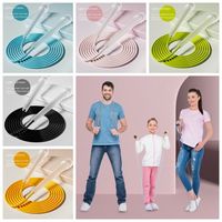 Student 2.8m Racing Jump Rope Adjustable Transparent Handle Exam Jump Rope Professional Anti-Skid Sports Rope Fat Burning
