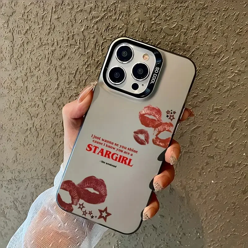 쿨 립스 다섯개 별 글자 샤오미 미 14T 14 13 12 12T 11 Lite 포코 X7 X6 F7 F6 F5 X5 F4 F3 X3 폰 케이스 (뒷면 커버)