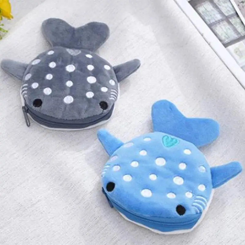 50 mignon petit baleine baleine en peluche portefeuille requin forme requin concepteur pièces monnaie pour