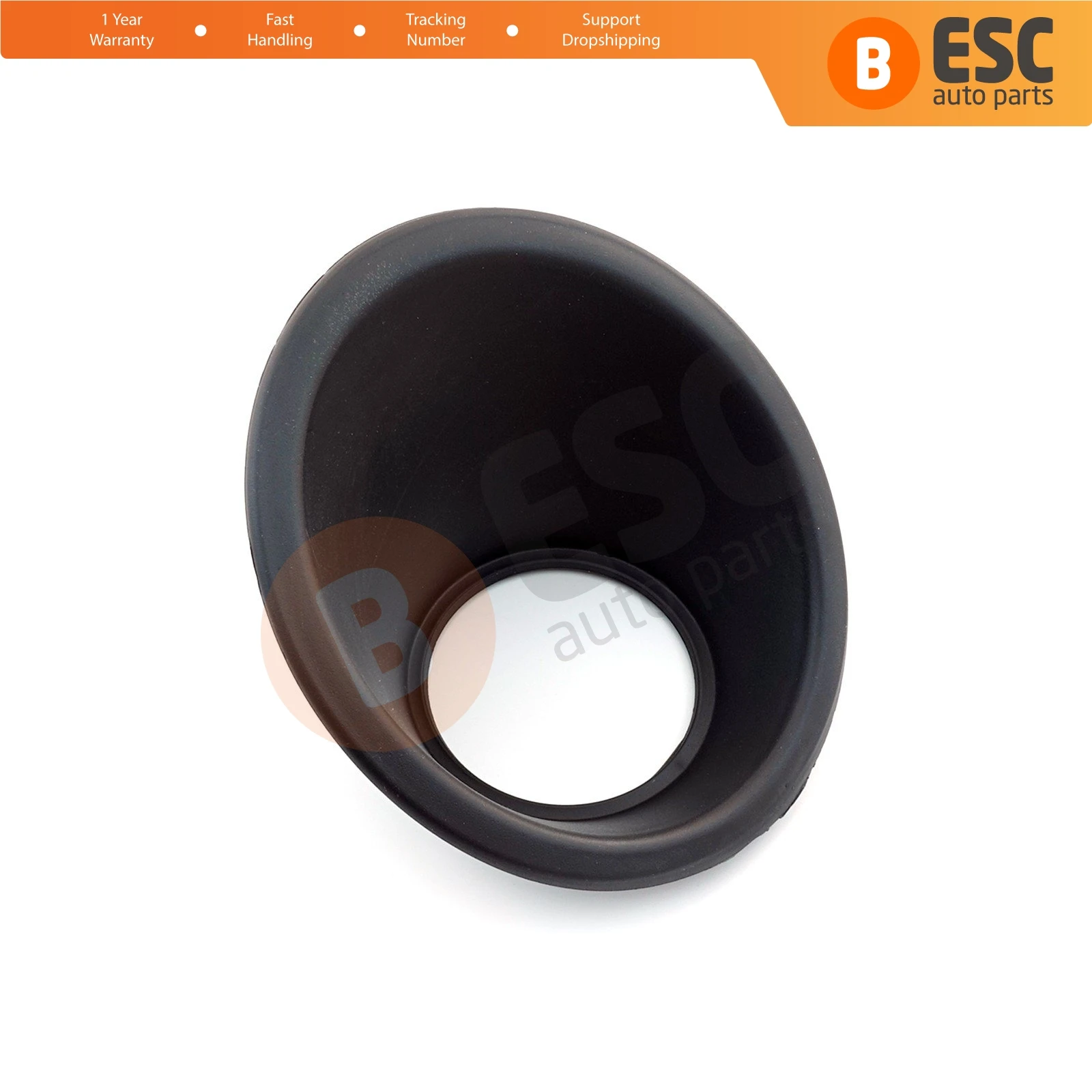 ESP978-1 Front Bumper Moulding Fog Light Surround Frame Housing 7452TK Left Side Black for Fiat Fiorino Qubo Nemo Bipper