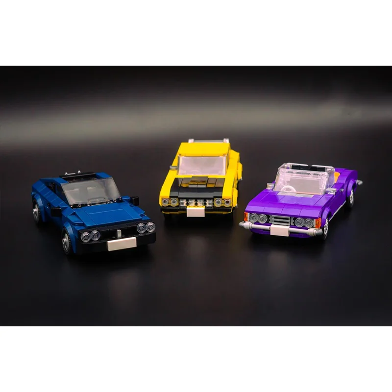 1074 Parts MOC Classic Car Bundle Technical Building Blocks, DIY Assembly Multi‑Car Collection Bricks Toy for Collection & Gift