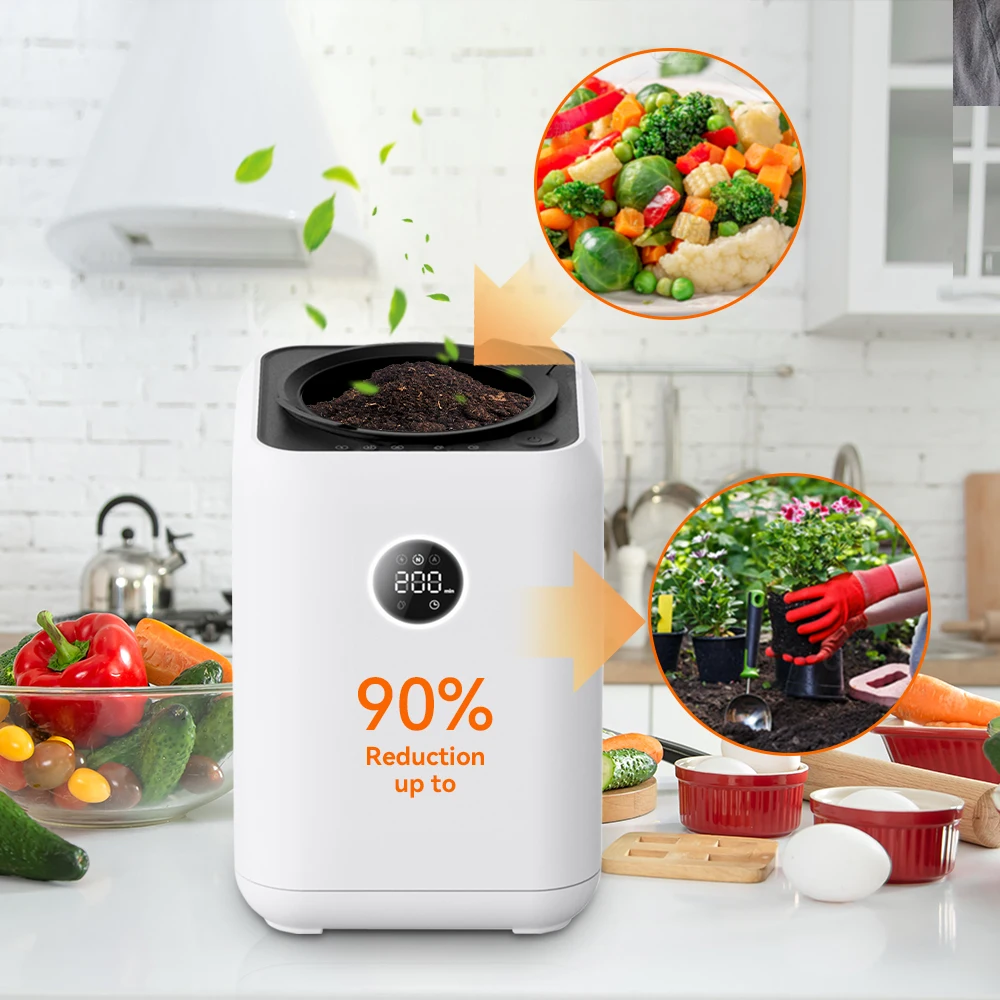 2026 New Design  Food Waste Recycling Machine  Electric Stainless Steel Low Noise Multigrind Technology
