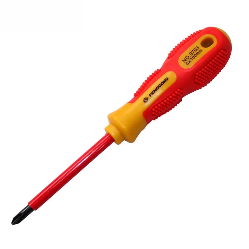 

1PCS 3mm 5mm 6mm Insulated Phillips Slotted Screwdriver Electrician Screwdrivers Repair Tool Flat Cross Screw Driver Hand Tool