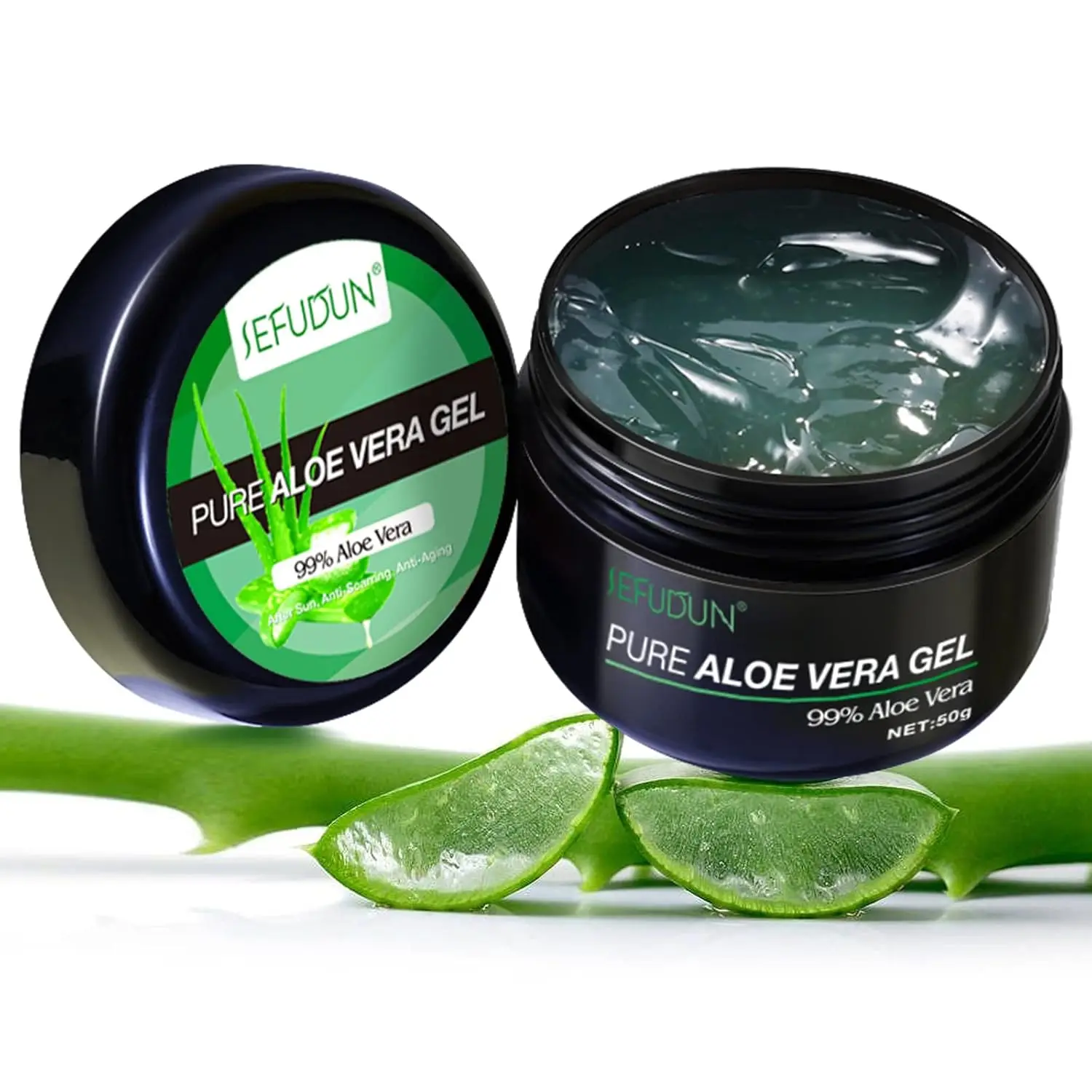 

Pure Aloe Vera Gel – 99% Aloe Vera – Soothing, Cooling, Hydrating After Sun, Anti-Aging