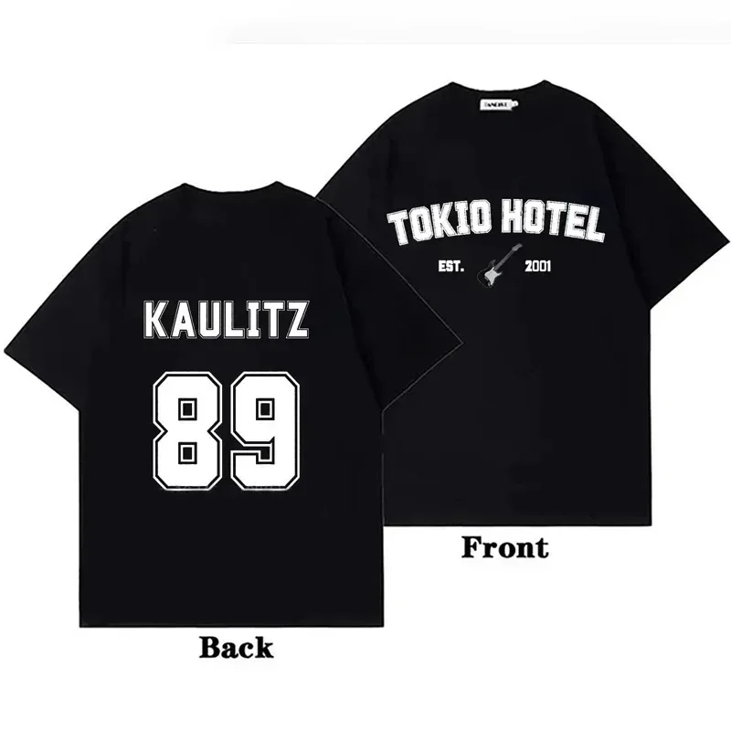 Rock Band Tokio Hotel Kaulitz Print Tshirt Cotton T-shirt Trend Short Sleeve Tee Men Women Hip Hop Streetwear T Shirt Clothes