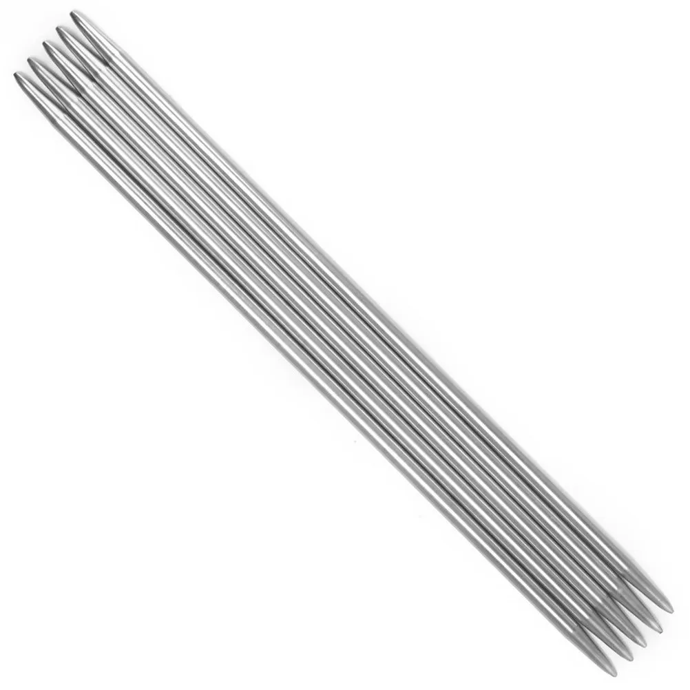 35Pcs Stainless Steel Double Pointed Knitting Needles Perfect for Socks Hats Mittens Gloves Scarves Sleeves Easy Carry Rust