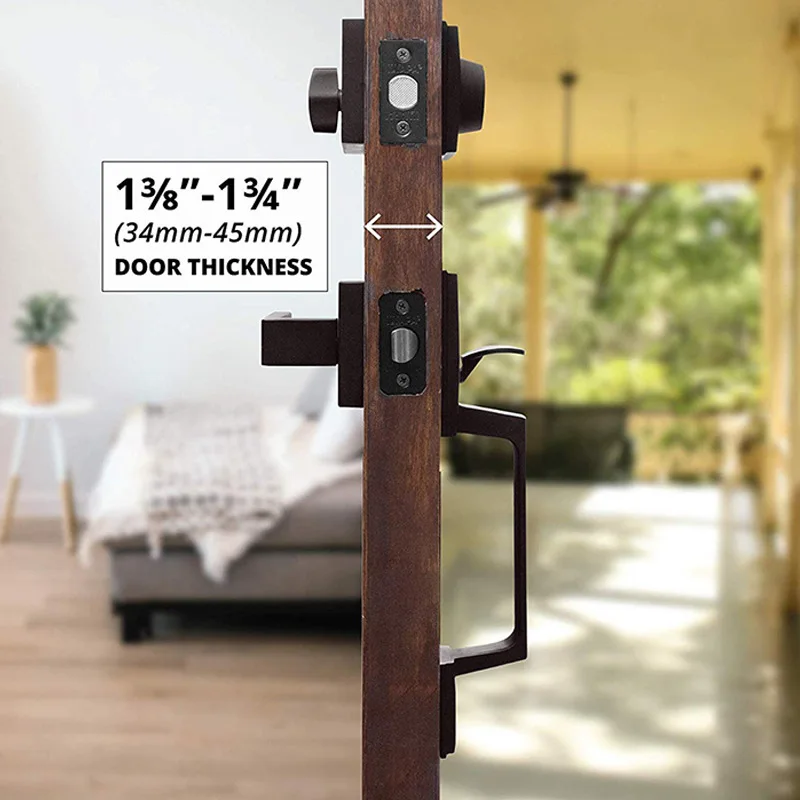 American Style Large Handle Door Lock, Modern and Simple Indoor Door Lock, Zinc Alloy Silent Mechanical Door Lock Accessories