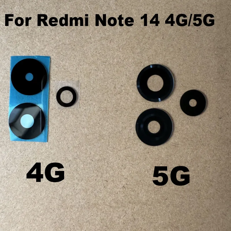 For Xiaomi Redmi Note 14 4G 5G Back Camera Lens Rear Glass With Adhesive Sticker Replacement