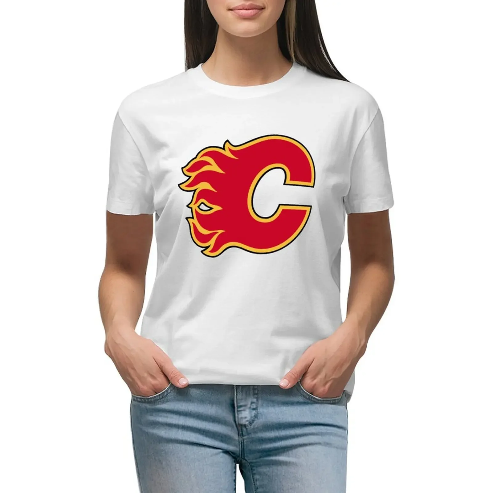 

FlamesCity T-Shirt summer clothes kawaii clothes graphic t-shirts for Women