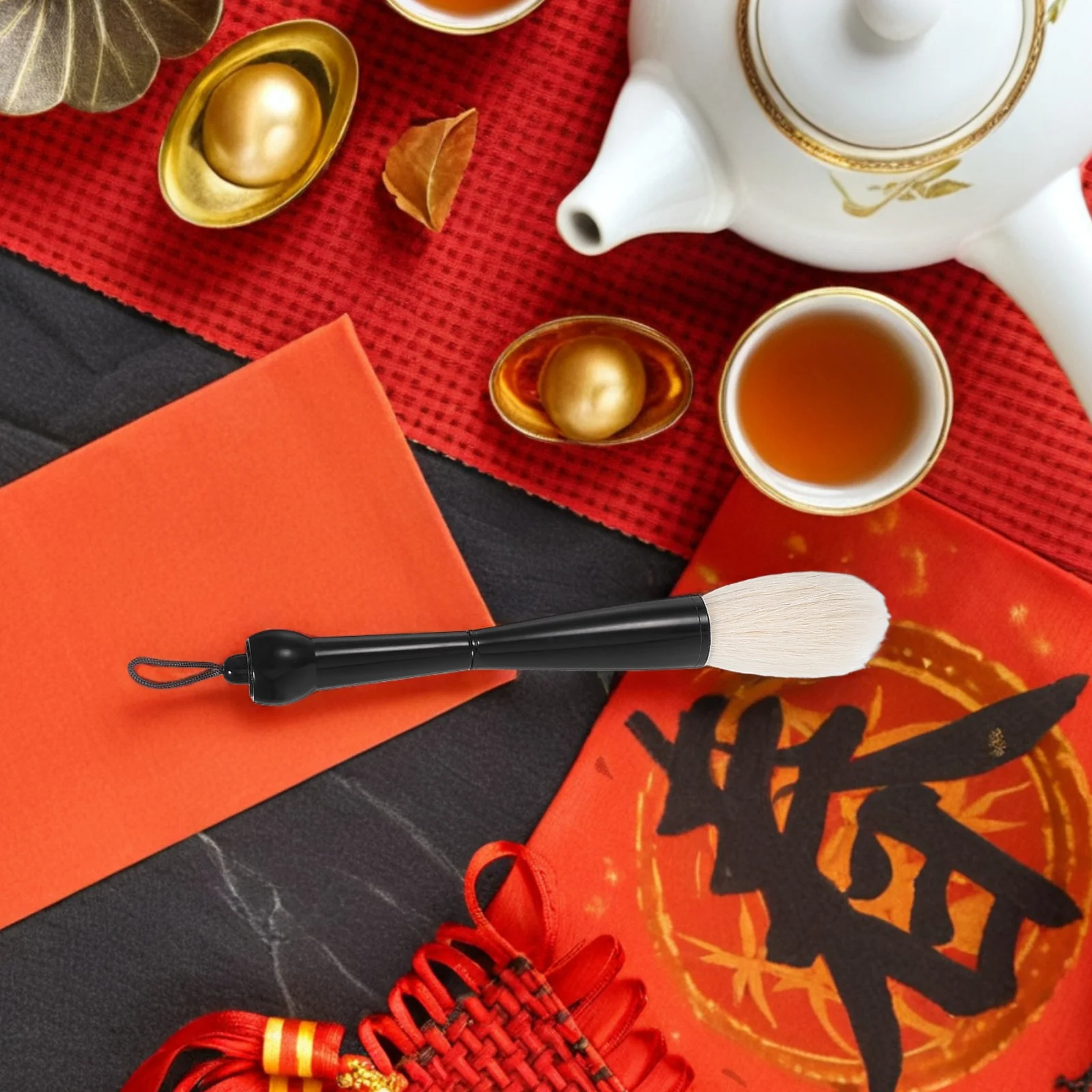 

Chinese Calligraphy Brush 2.5inch Soft Hair Traditional Ink Brush for Painting Calligraphy Writing Watercolor Artistic