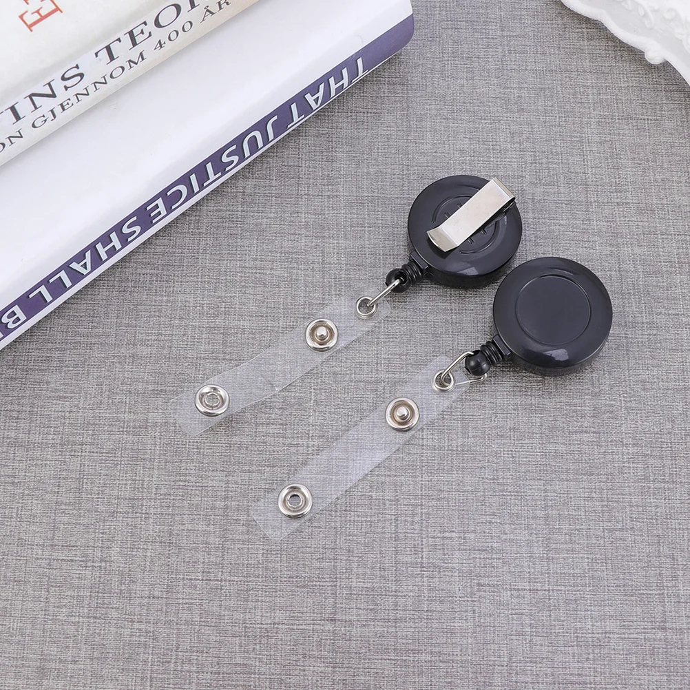 

12pcs Metal Badge Holder Id Reel Clip For Nurses Teachers Students Lightweight Swivel Design Key Reel Phone Lanyard Accessory