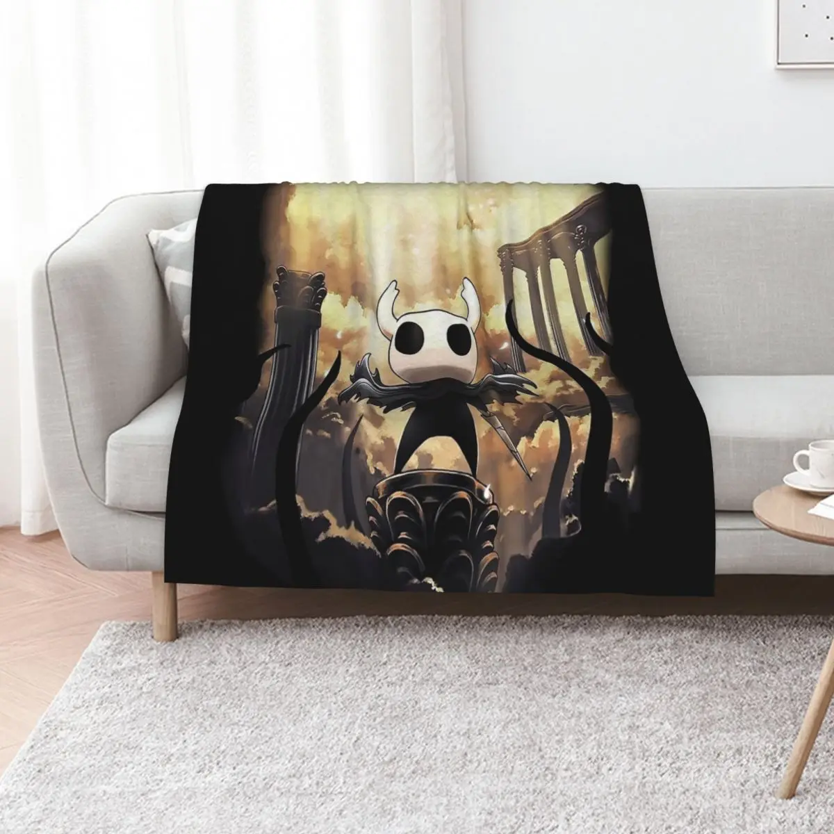 Hollow Knight Throw Blanket Comforter Sleeping Bag Furrys Summer Hairys funny gift Blankets