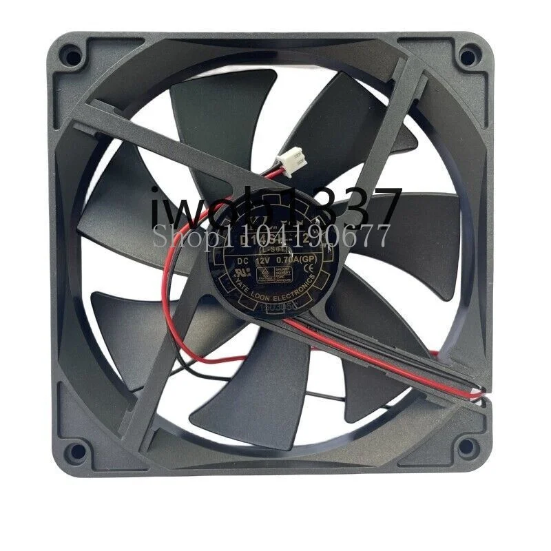 For Yate Loon Fan D14SH-12 DC 12V 0.70A 140*140*25mm 2-Wire Server Cooler Fan