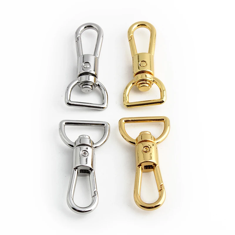 8-12-13-16-19MM Metal Buckles For Webbing Shoulder Bags Strap Belt Swivel Claps Lobster Clips Snap Hook DIY Hardware Accessories