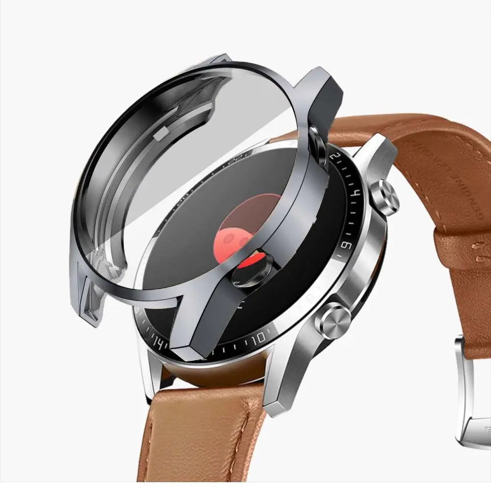 Accessories Clear TPU Case Watch Frame Cover For Huawei watch gt 2 Case Full Protective Case Cover Smart Watch Protector
