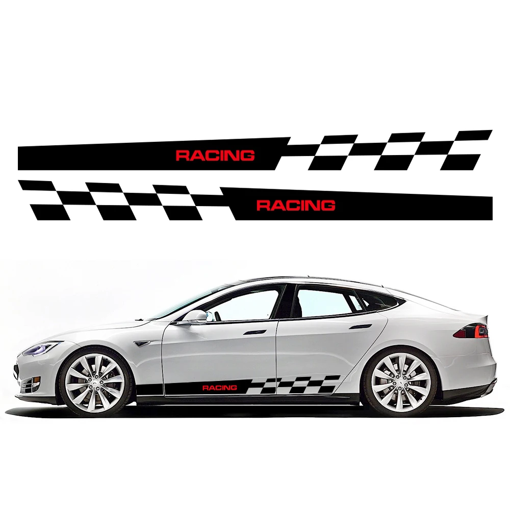 For Tesla Model S Car Door Side Stickers PVC Decals Waterproof Vinyl Film Auto Exterior Styling Decoration Car Accessories