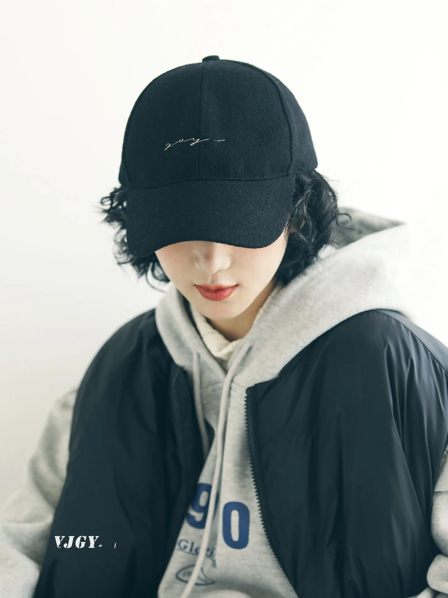 fuchema-デザイナー-レディース-ウール-刺繍入り-ベースボールキャップ-秋冬-多用途-小顔効果-ダックビルハット-カジュアルウェア