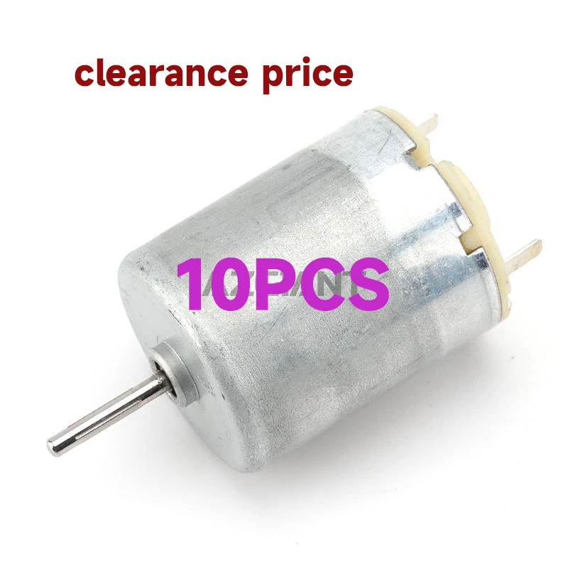 

10PCS/lot RF-370CB-11510 motors 48.2 mm long shaft 12V MOTOR DC 12V-24V 3850RPM copper carbon brush high speed