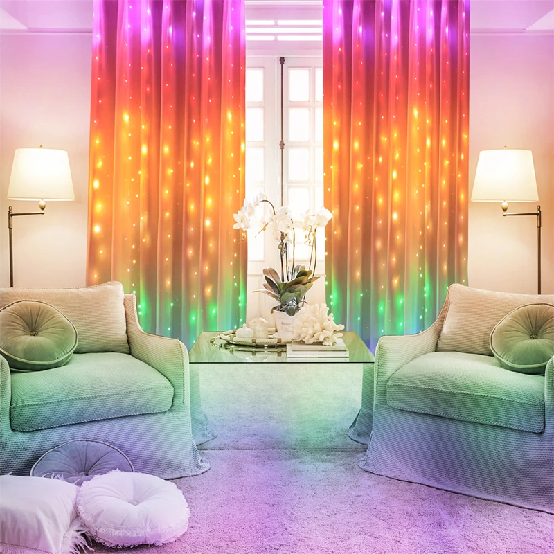 3M tenda stringa luce USB telecomando arcobaleno fata luce 8 modalità lanterna impermeabile stringa per la casa/festa/decorazioni di nozze