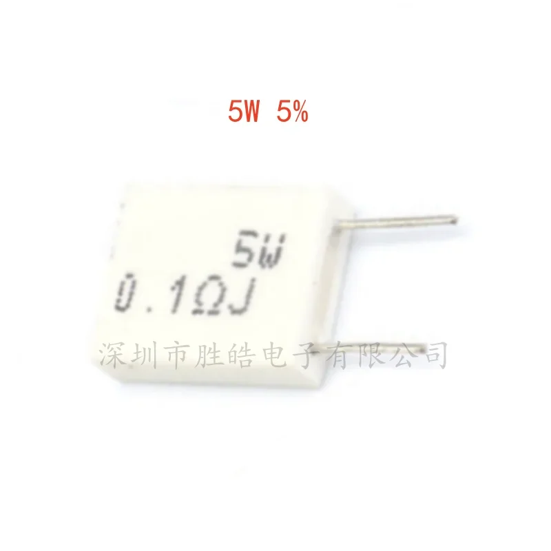 

(5PCS) NEW 5W 5% Cement Resistor Power Resistance 0.1R 0.5R 1R 10R 100R 0.22 0.33 0.5 1 2 5 8 10 15 20 25 30 100 1K 10K Ohm