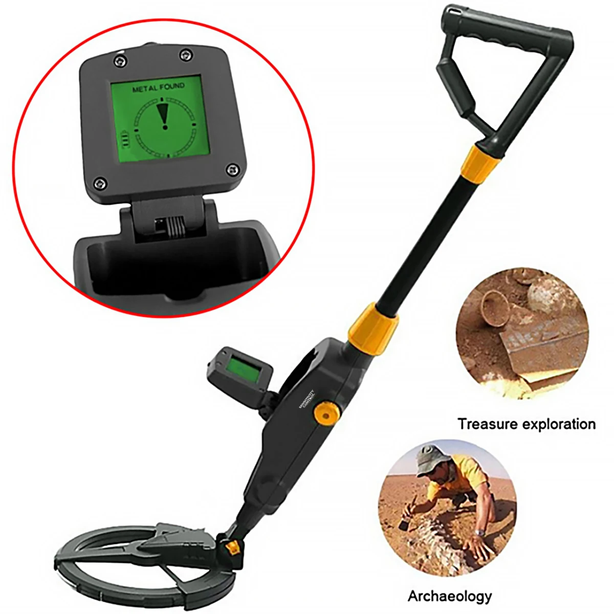 Metal Detector for Kids Lightweight Waterproof Gold Kids Metal Detectors for Learning to Use a Metal Detector Kid\'s Gold Finder