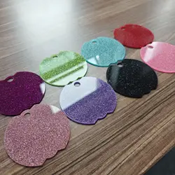 40 Oz Unfinished Blank Glitter Acrylic Label Decoration Bingba Cup Nameplate Sheet Diy Label For Stanley Cup