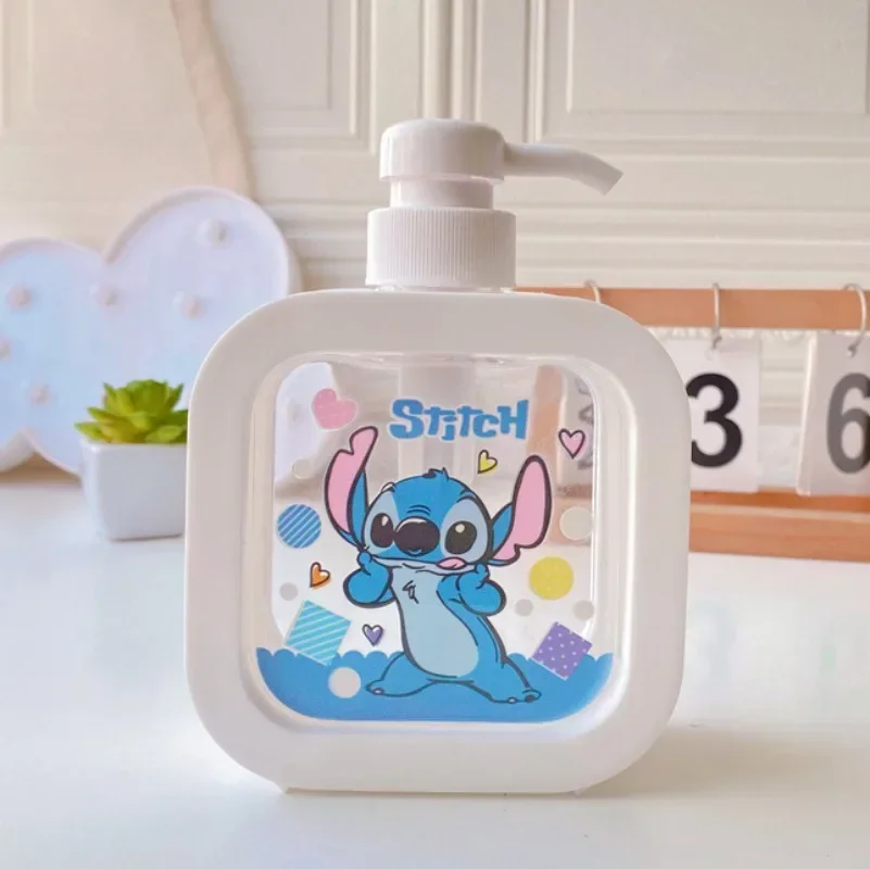 

300ML Disney Stitch Split Bottle Cartoon Cute Mermaid Winnie The Pooh Hand Sanitizer Storage Bottle Women Portable Spray Bottle