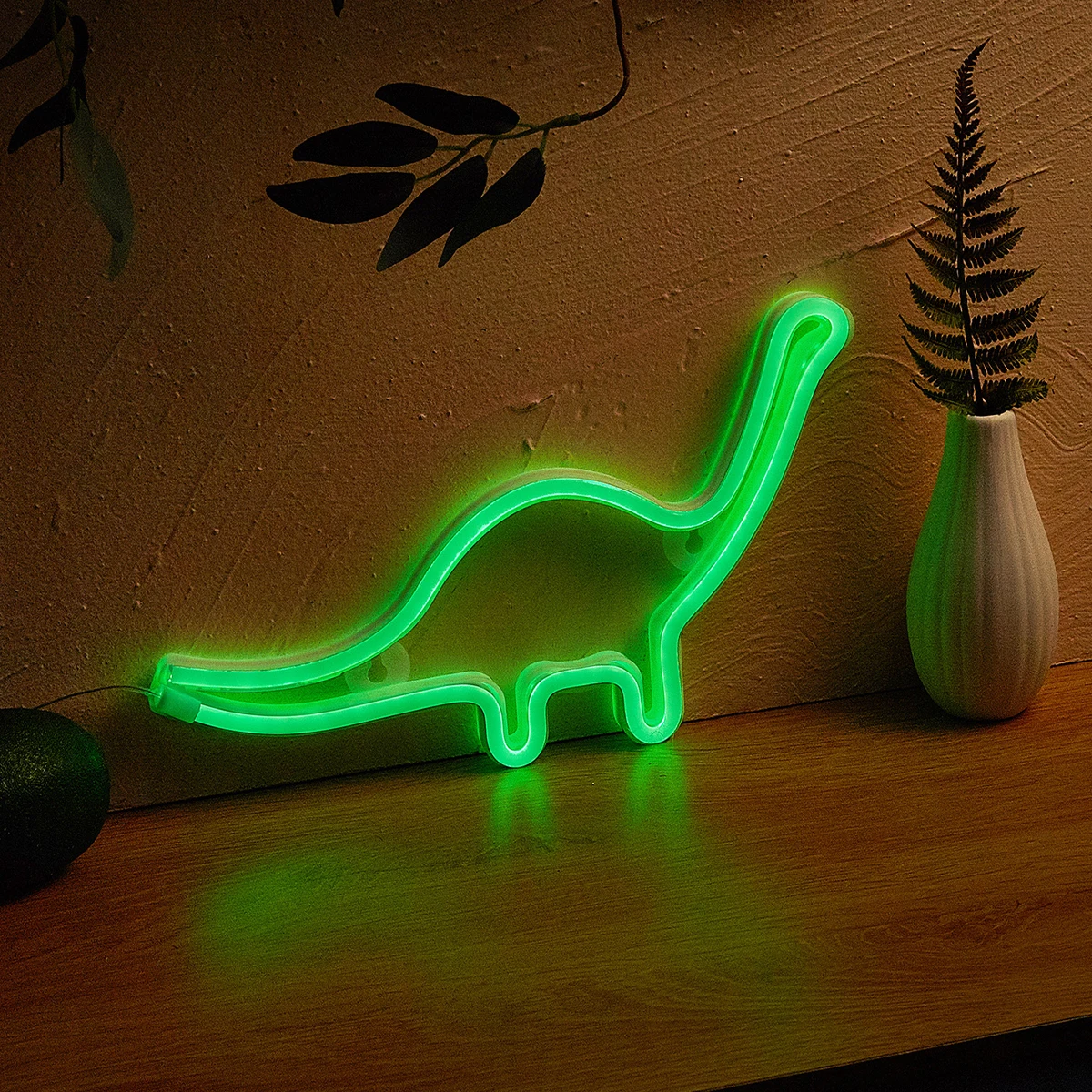 Chi-buy Dinosaur LED Neon sign USB Powered Or Battery Power Supply Neon Signs Night Light For Bedroom Living Room Decor Lamp Sig