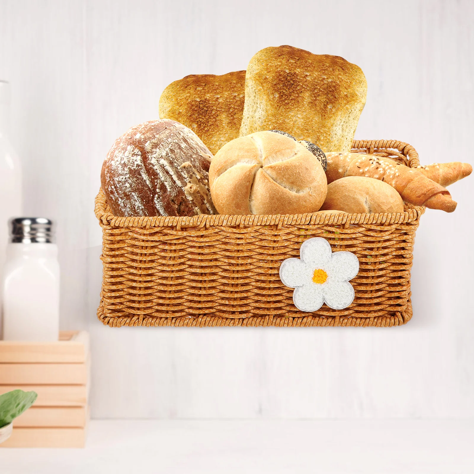 

Kitchen Storage Basket Wall Hanging Woven Basket For Food Vegetable Garlic Onion Storage Space Saving Farmhouse Style Light