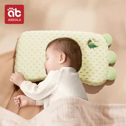 AIBEDILA Infants Washable Pillow Toddlers Soothing Bean Sleeping Pillows 0-6Y Kindergarten Cartoon Memory Silicone Cotton Pillow