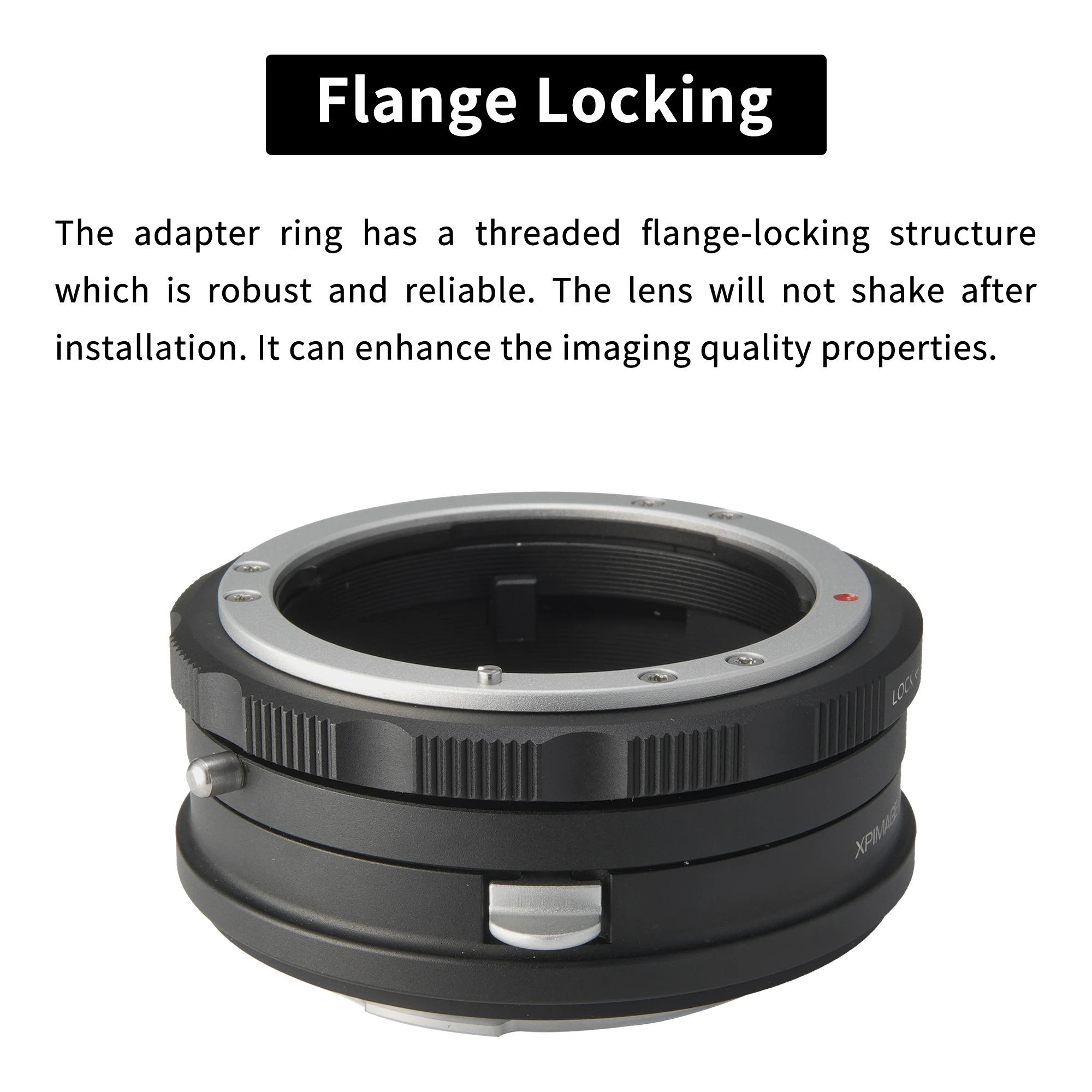 XPIMAGE F to L Lens Mount Adapter Ring Compatible with Nikon F AI AIS Lenses for Leica SL and Panasonic S5 L Cameras