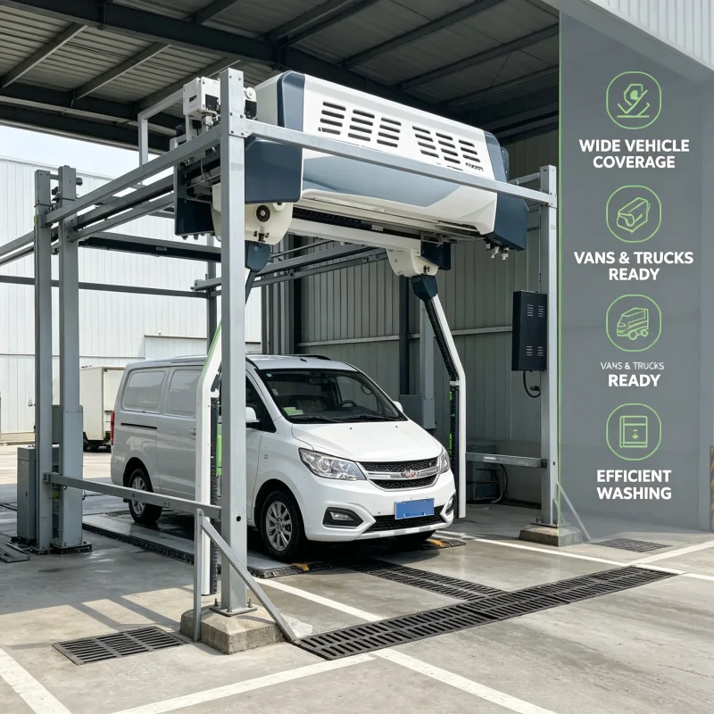 Smart 360 Touchless Car Washer with Advanced Contour Following Drying System Perfect for Heavy Duty Vehicle Cleaning Businesses