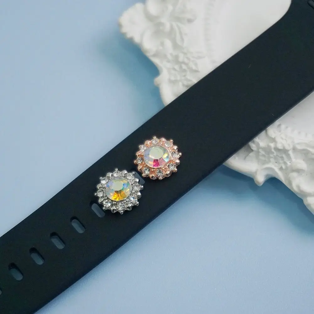 金属製の時計バンドの装飾,花の装飾ツール,リストベルトチャーム,アップルウォッチバンド用のクロスネイル