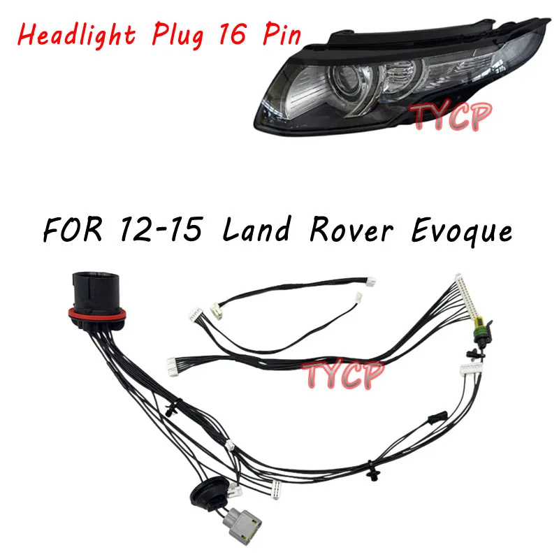 Suitable for Land Rover Evoque 2012-2015 headlight wiring harness internal wire harness full pin16 pin plug
