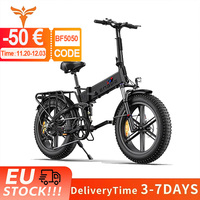 Engwe Engine X Electric Bike 20 Inch Fat Tires 250W 48V13Ah 624Wh Foldable 7 Speed With Display All Terrain E-Mountain Bike