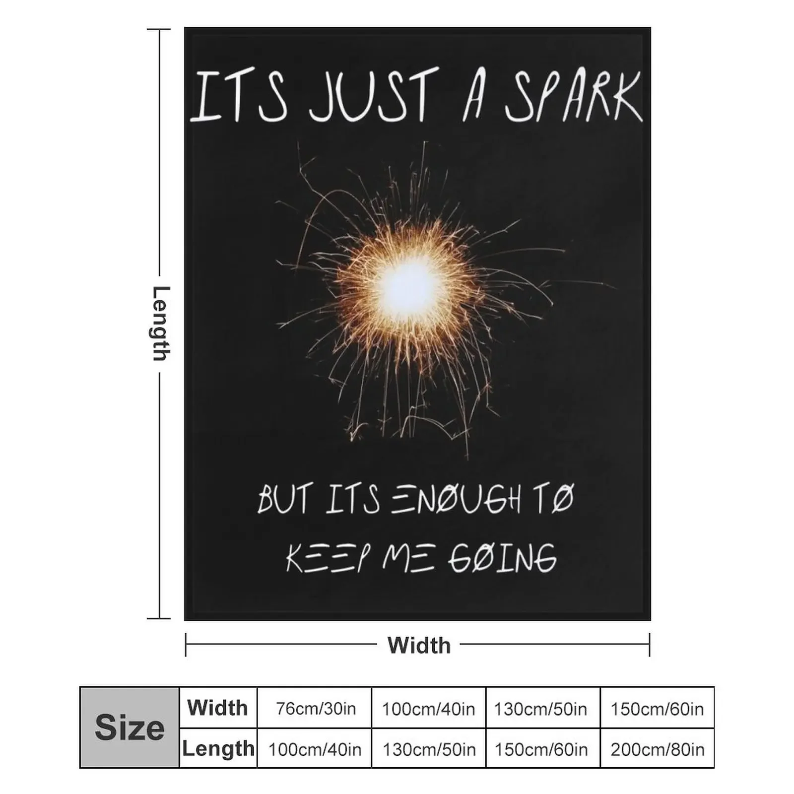 إنها مجرد بطانية رمي شرارة للطفل هدية شخصية مخصصة للبطانيات St الفاخرة