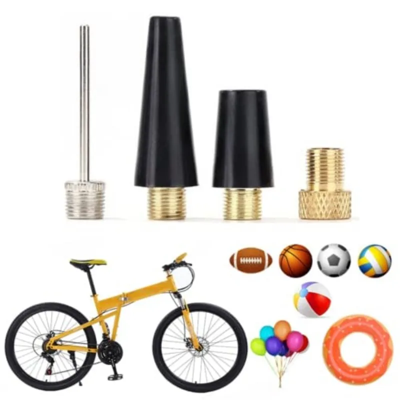 M6 M8 Tire Inflator Extension Hose, with Valve Adapter Ball Pump Needle Balloon Nozzle Inflation Kit for Car Bicycle Motorcycle