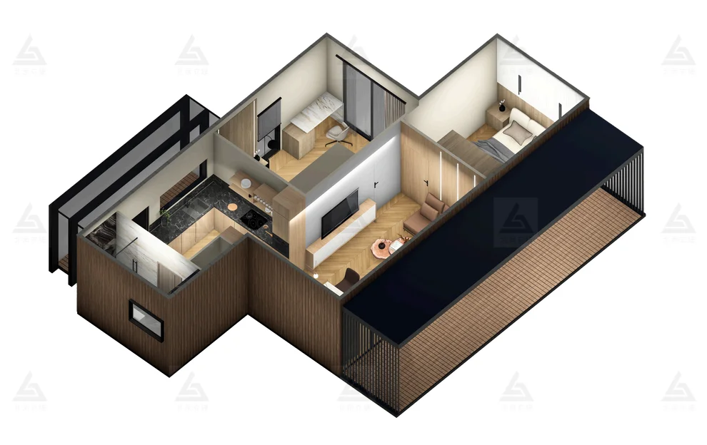 Mobile Space Capsule House Durable Prefab Steel Cottage Bathroom Kitchen Bedroom Living Room School Hall-for Villas